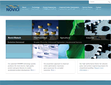 Tablet Screenshot of novicibiotech.com